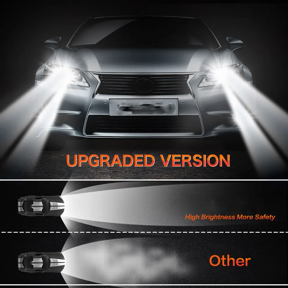 H8/H9/H11 110W 20000LM комплект автомобильных светодиодных фар заменить HID 6000K лампы