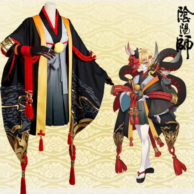 DHL Экспресс Бесплатная доставка Косплей Костюм Onmyoji Prajna Кимоно Одежда Китайская