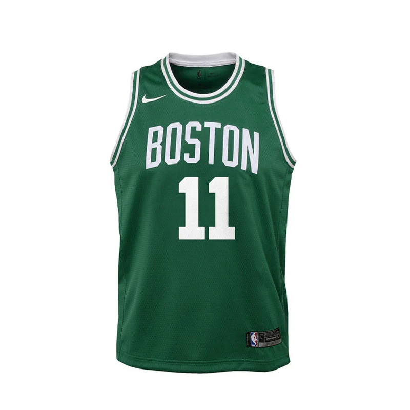 Оригинальный NBA Майки молодежи Бостон Селтикс № 11 Ирвинг Nike зеленый значок