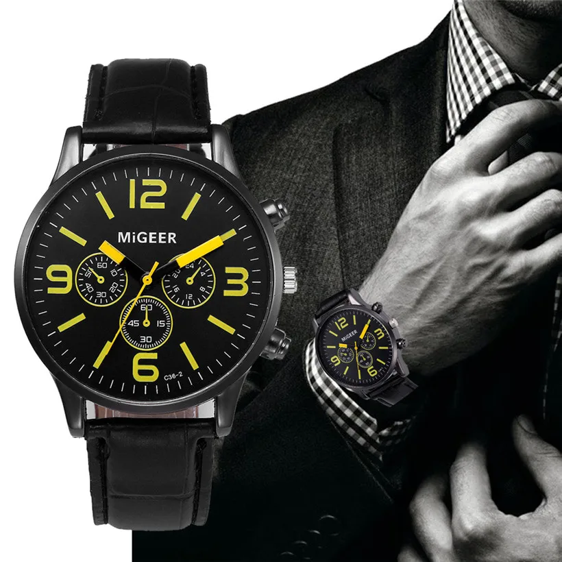 Мужские кварцевые часы Relojes повседневные кожаные наручные с ремешком деревянные