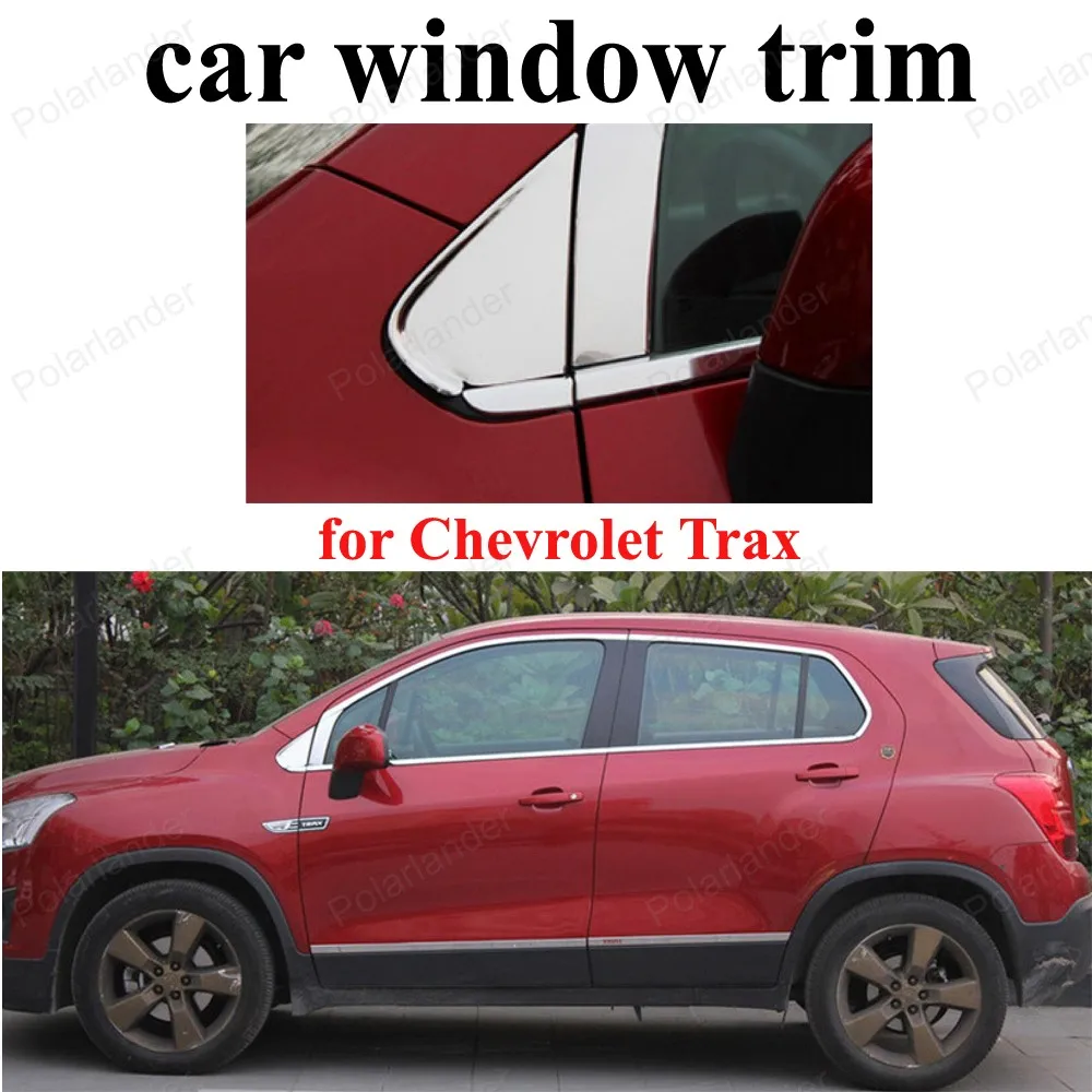 

For C-hevrolet T-rax Car Styling Stainless Steel Window Trim Decoration Strips Auto Accessories