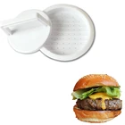 2 шт.компл. пресс для бургеров круглый пресс для формирования котлет Еда Класс пластиковый гамбургер гриль для говядины котлета мясной тендерайзер сделать пресс-форма для кухни для мяса молоток для мяса