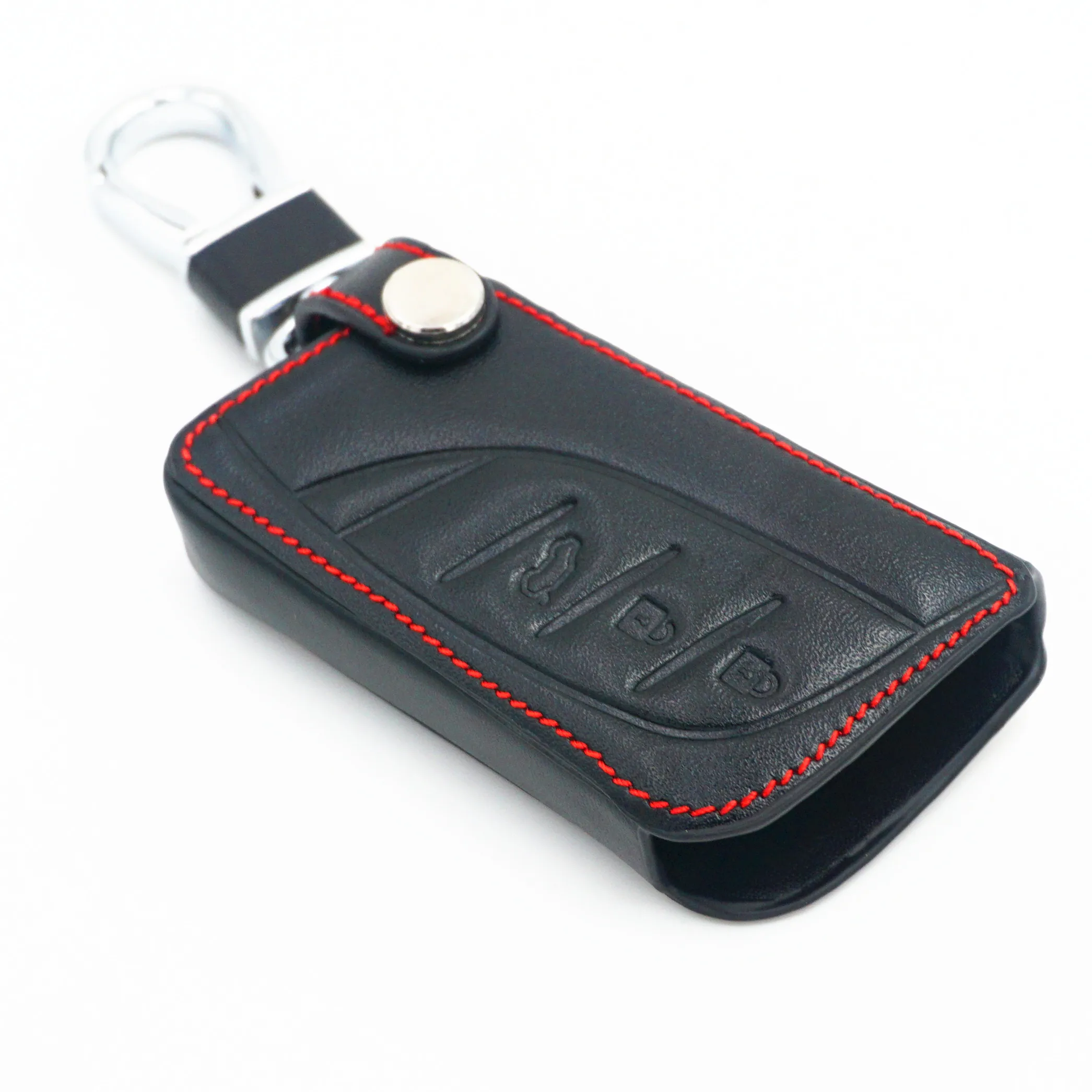 WFMJ Black Leather 3 Buttons Remote Smart Key Chain Cover Case Fob Fit for 2018 Lexus ES300h ES350 ES200 ES260 LS350 LS500h | Автомобили и