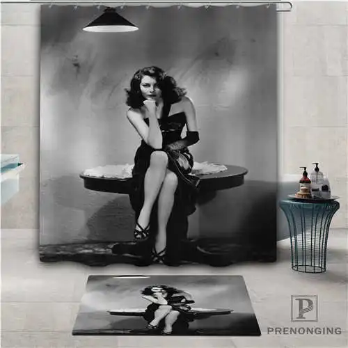 Индивидуальный pin up lady (1) водонепроницаемый занавеска для душа коврик дома ванной