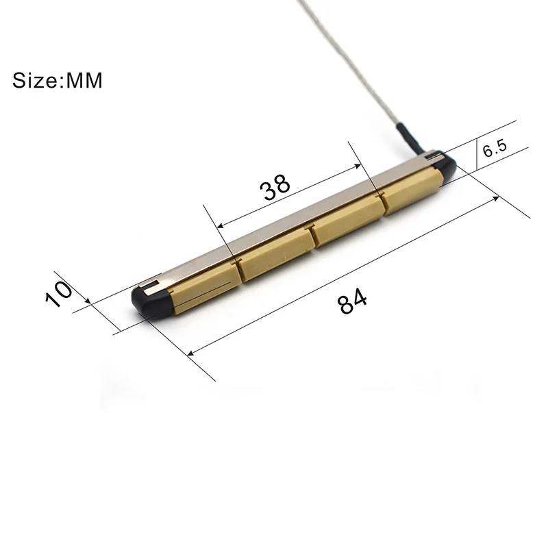 

Under Saddle Transducer Pickup Imported Piezo Electric Bar Folk Acoustic Sticks for 4 String Acoustic Bass Guitar Parts