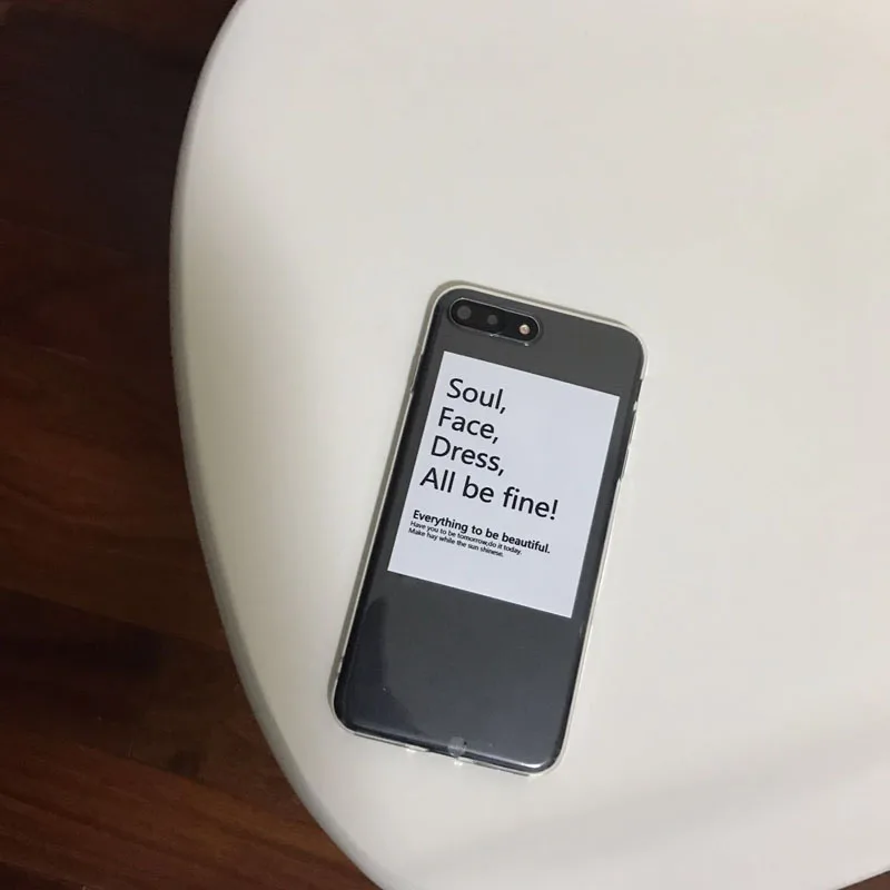 Чехол для телефона из мягкого ТПУ высокого качества с надписью Soul Face Dress All Be Fine