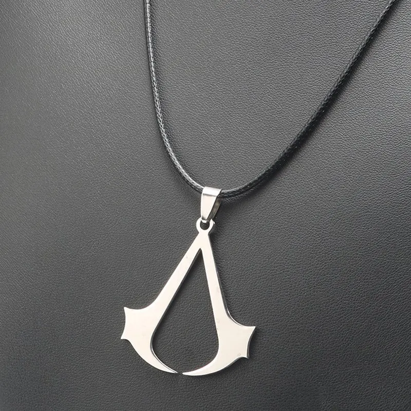 Silver Plated TANGYIN очаровательное мужское ожерелье из нержавеющей стали длинная кожаная веревка Супермен крест ожерелье в стиле панк с подвеской для мужчин и женщин ювелирные изделия - Окраска металла: Silver Plated