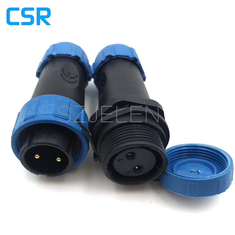 SY1710 водонепроницаемый авиационный 2 контактный разъем кабельный + Встроенный