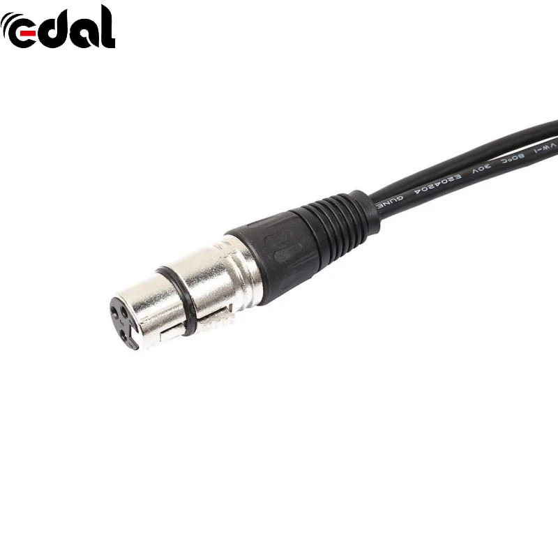 EDAL 3Pin XLR гнездовой разъем на 2 штекера Y сплиттер адаптер Кабели микрофон аудио