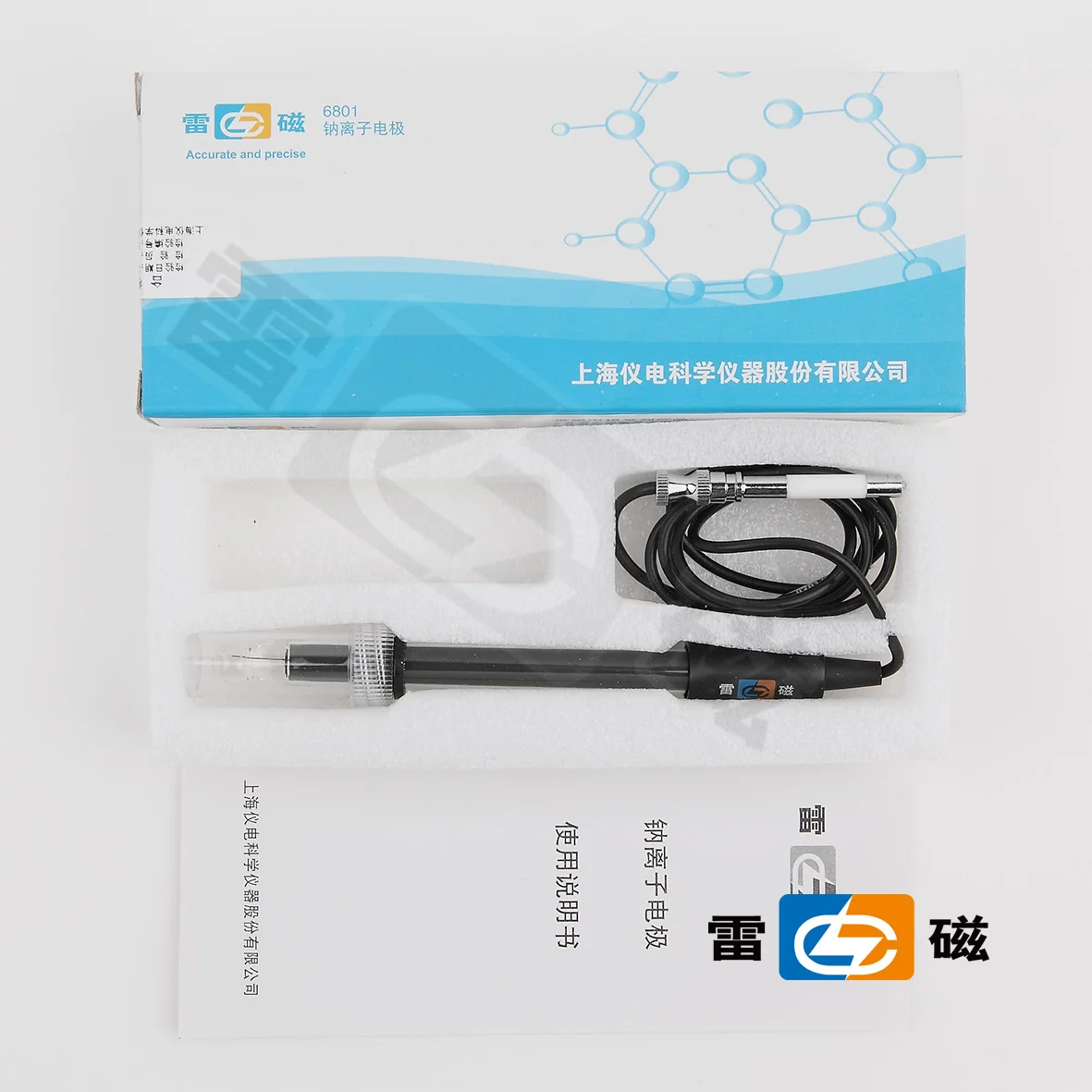 

Shanghai Lei Magnetic 6801 (zero potential 0) 6801-01 (zero potential 2) 6801A sodium ion electrode