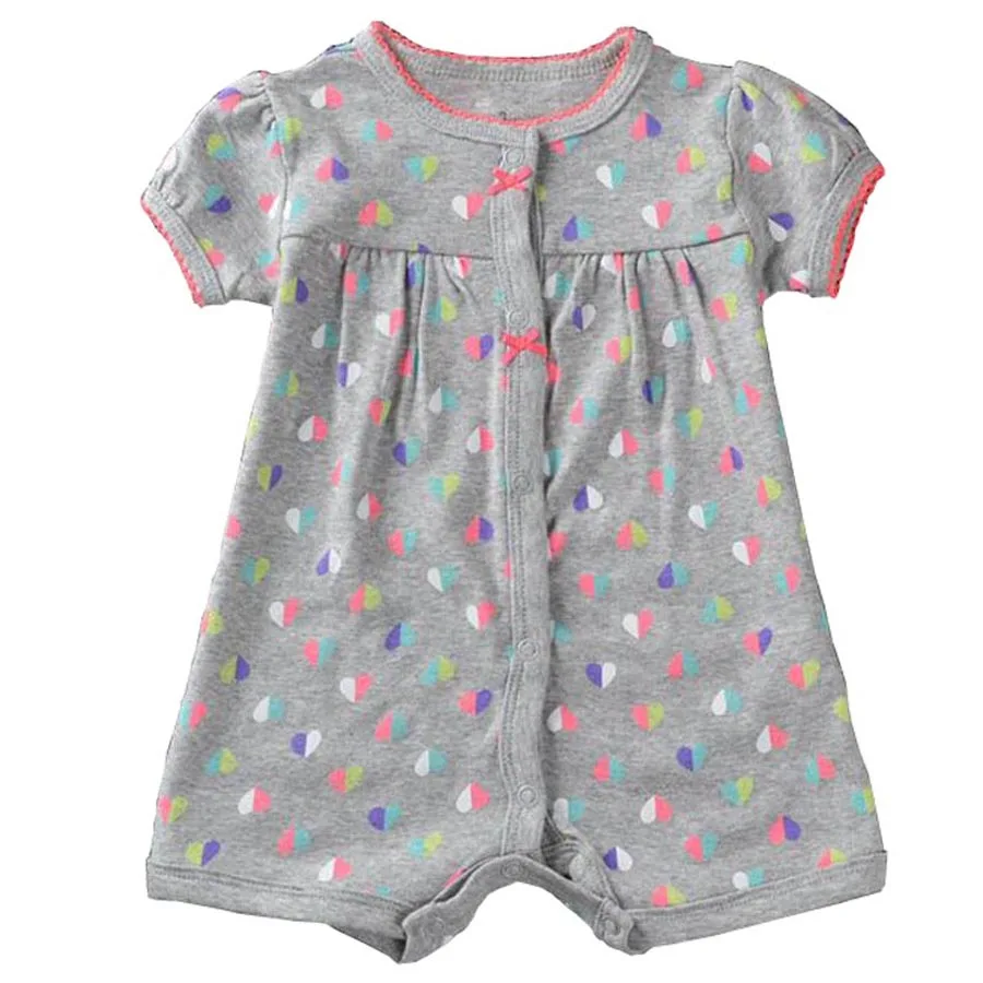 Натуральный хлопок для маленьких девочек Ползунки новорожденных до 6