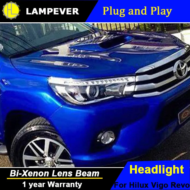 Автомобильные фары Lampever для Toyota Hilux светодиодсветодиодный 2015 новинка Revo Vigo ДХО