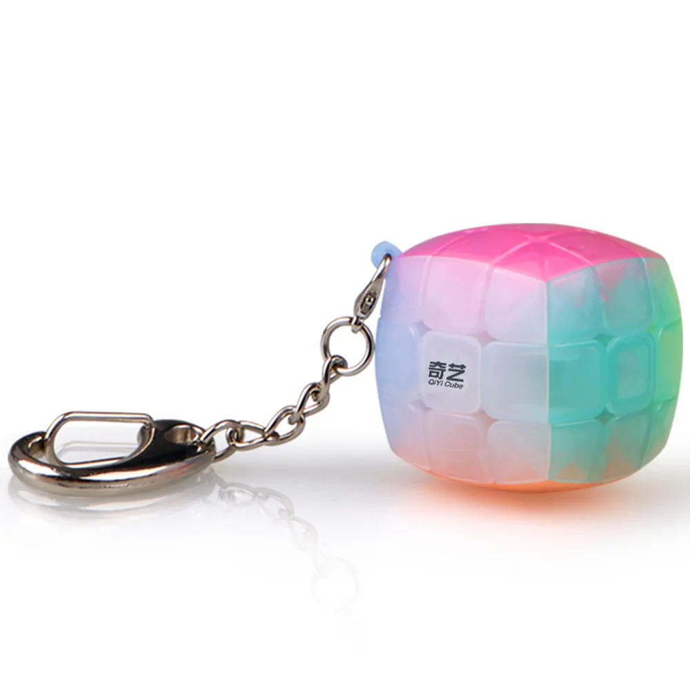 Брелок CuberSpeed Qiyi Mini 3x3 кубик jelly 3 см брелок Mofangge Magic Cube Keychain|Головоломки| |