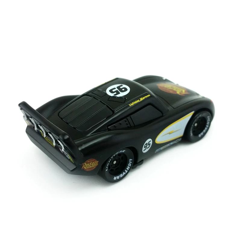 Игрушечные машинки Диснея Pixar черные радиаторы рессоры McQueen 1:55 литой под