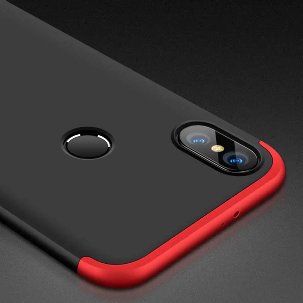 Luxury Case for Xiaomi Redmi 6 Full Protection Hard PC 3 in 1 fundas Back Cover Phone Bags Cases mi mi6 Cape |
