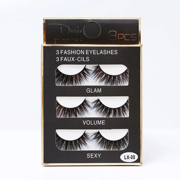 Искусственные ресницы 3D для наращивания 3 пары|eyelash extension|false eyelash extensionfalse eyelashes |