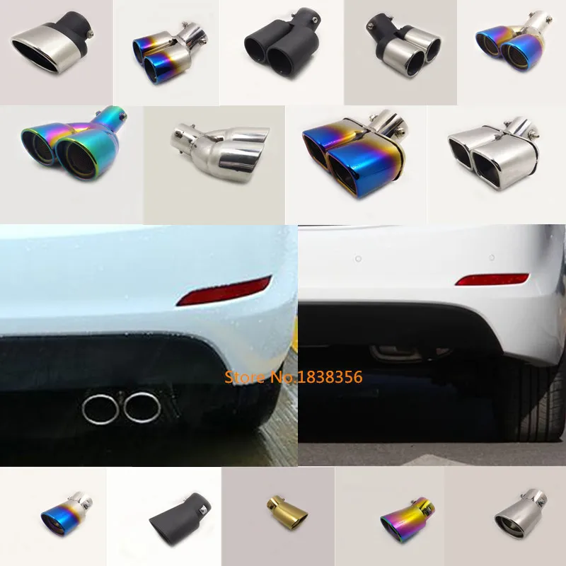 Для Hyundai Elantra 2012 2013 2014 2015 Автомобильная крышка из нержавеющей стали глушитель