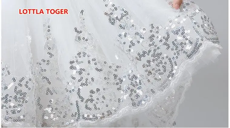 3 color Kids Girls Wedding Princess Dress Page 1 Formal Crossed Sleeveless Lace Tulle 2-14Y | Детская одежда и обувь