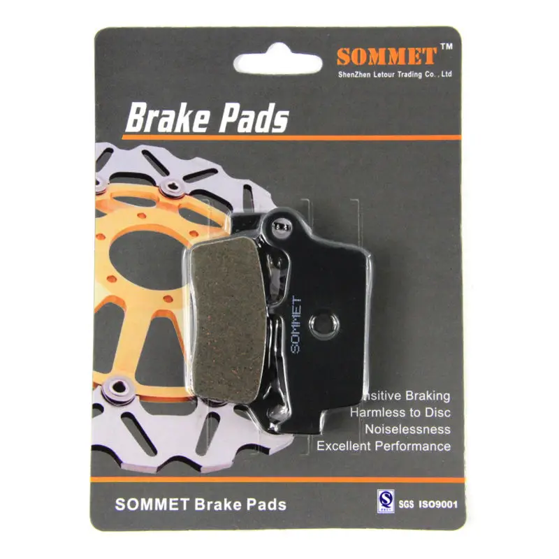 

SOMMET Motorcycle Rear Brake Pads Disks 1 pair for Yamaha YZ 250 F / WR 250 F (FN/FP) (4T) (01-02) YZ250 YZ250F LT131