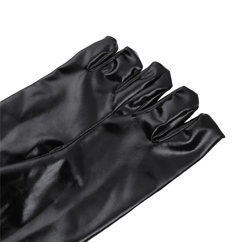 1 пара новинка унисекс Wetlook лакированная кожа короткие носочки костюмы
