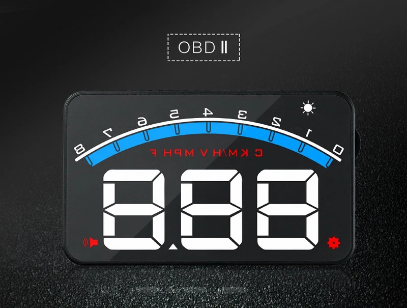 M6 HUD Дисплей 3 дюймов авто с OBD2 и EUOBD лобовое стекло проектор умный цифровой