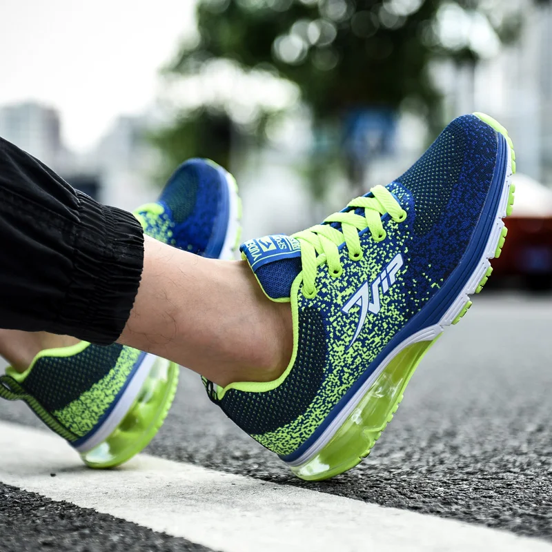 LoadingFunds Women's Men's Running Shoes Fabric Vamp Air Sole Cushioning Men Sneakers chaussures Light Sports Outdoor Wearable | Спорт