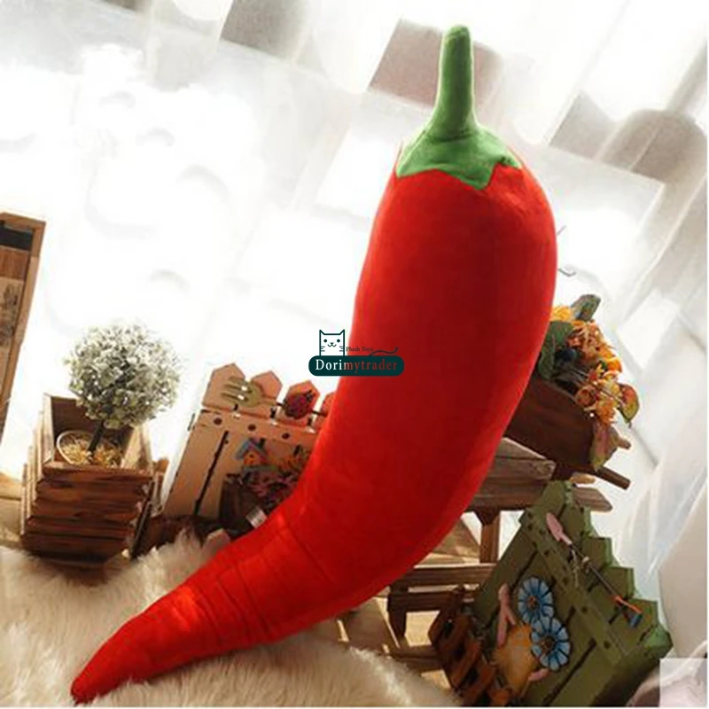 Dorimytrader Новинка Игрушка 70см Большой Мягкий Плюшевый Красный Красотка Chili 28 ''