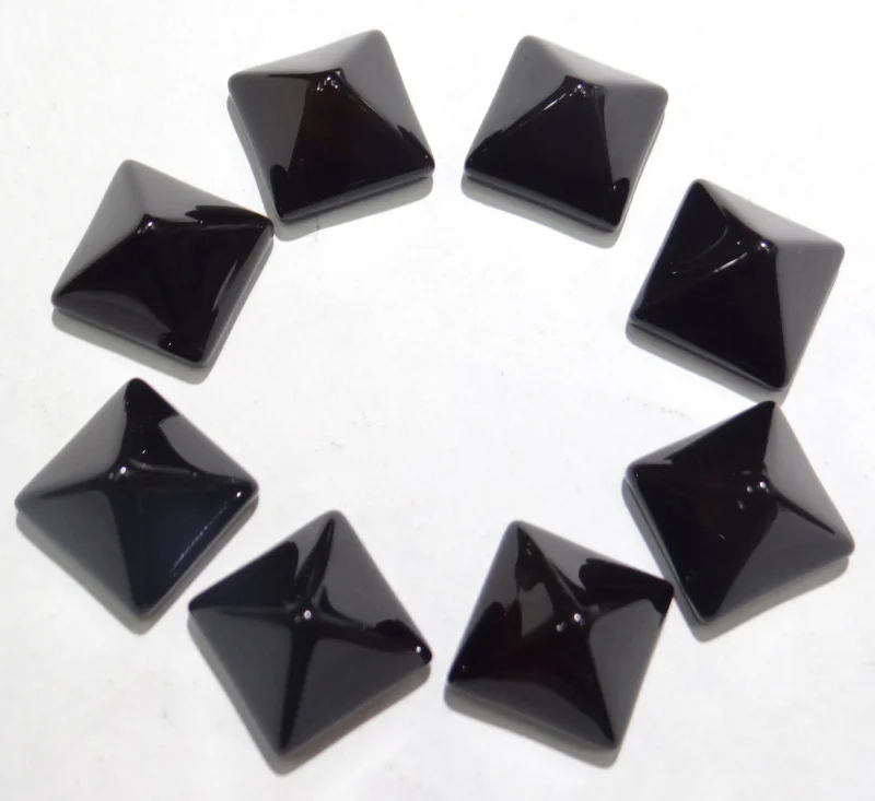 Оптовая продажа квадратные Кабошоны с кристаллами из натурального камня 12 мм 30