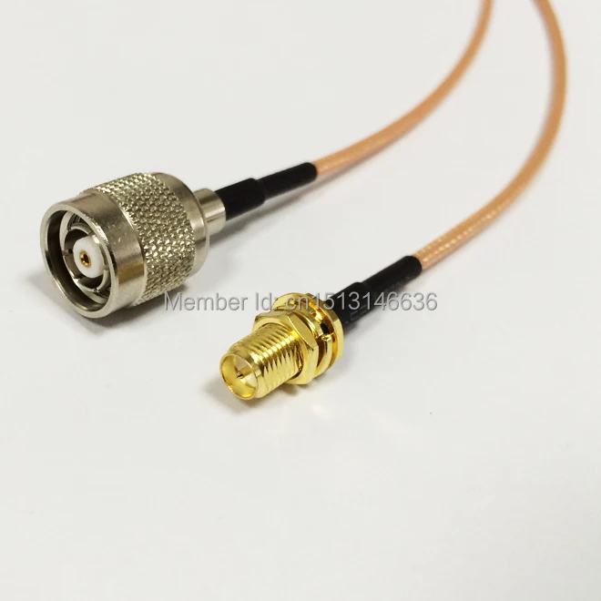 

Wireless Modem Cable RP-SMA Female Jack To RP-TNC Male Plug RG316 Cable Pigtail 15CM 6inch
