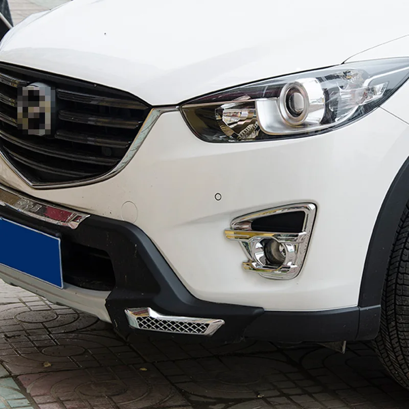 Для Mazda CX-5 CX5 2013 ABS хромированные аксессуары для автомобиля передние противотуманные фары украшение автомобиля противотуманная фара рамка накладка 2 шт