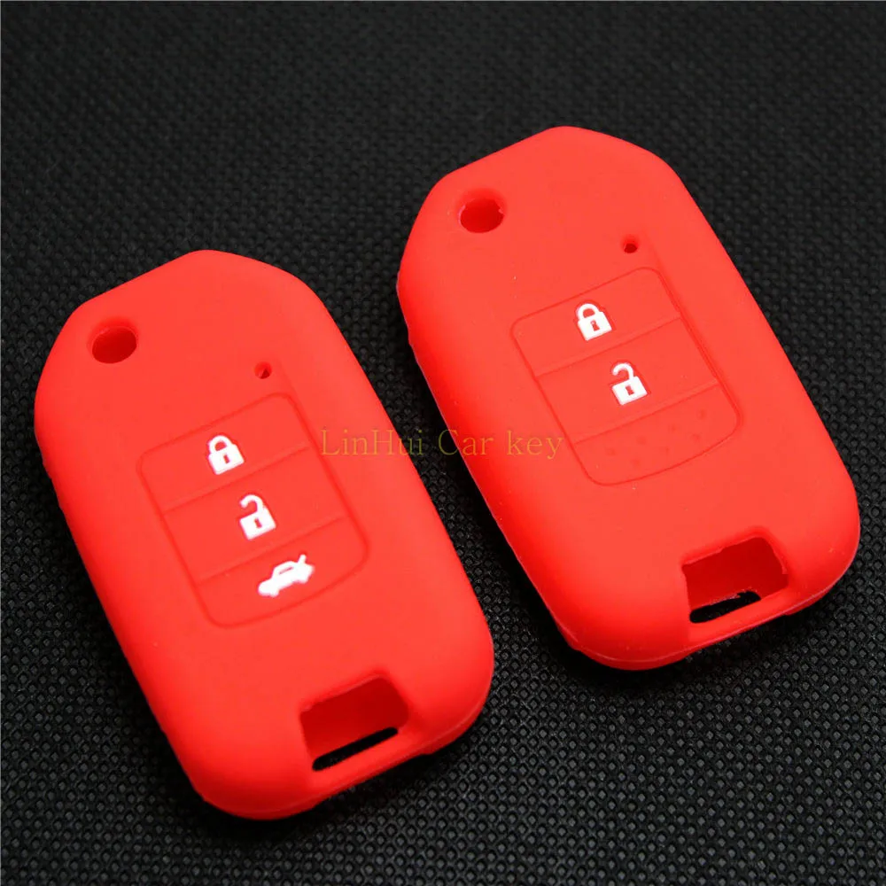 

PINECONE для ключа Protact Крышка для HONDA FIT XRV город CIVIC VEZEL GREIZ 2 3 кнопки дистанционного ключа силиконовый чехол 1 предмет