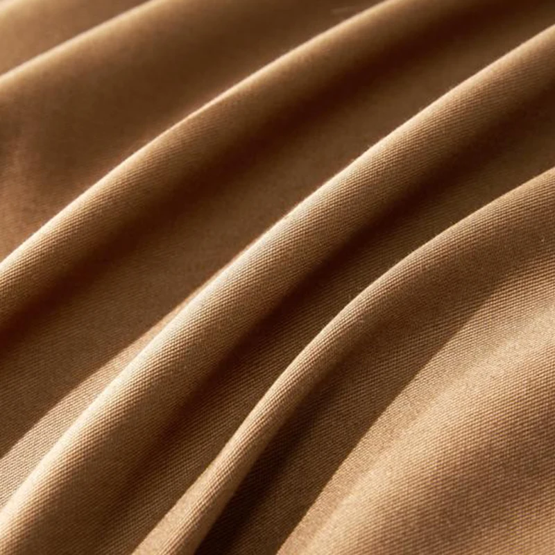 Slowdream роскошь свет Кофе Постельное белье Белый кант Дизайн Набор пододеяльников