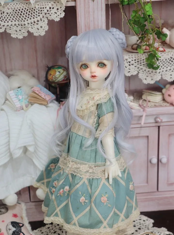 BJD кукольный парик для 1/3 1/4 1/6 1/8 bjd куклы Bjd lcute косичка волос sd кукол|Куклы| |