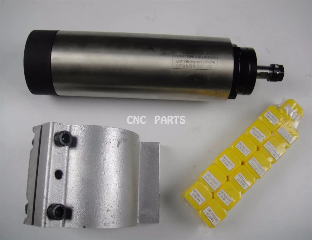 

CNC milling spindle ER11 800w air cooling spindle motor + spindle support + 13 pieces ER11 collets