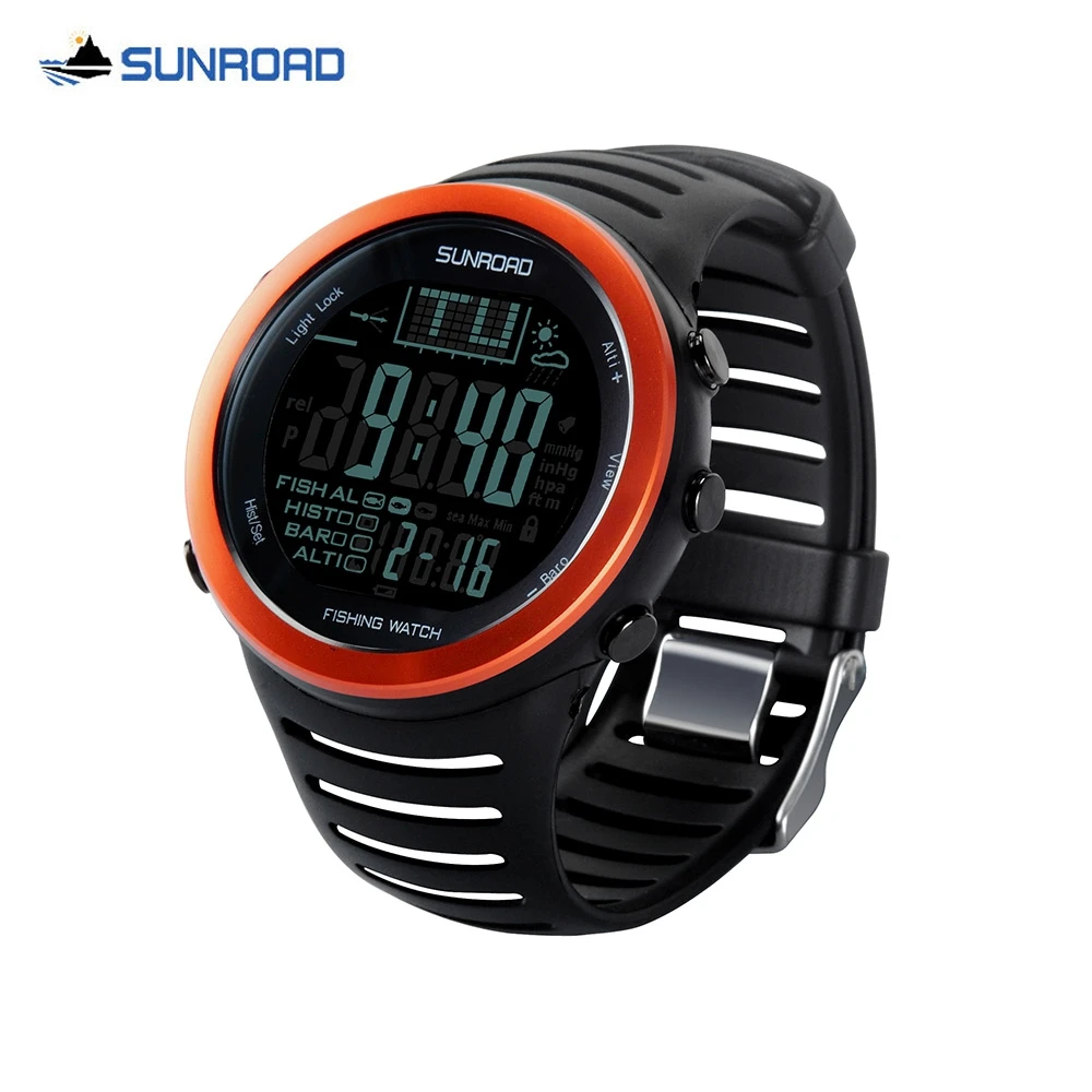 Sunroad fr720 Многофункциональный Рыбалка цифровой барометр Для мужчин часы высотомер