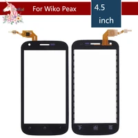 10pcslot 4 5 for wiko cink peax peax 2 peax2 lcd touch screen digitizer sensor outer glass lens panel replacement black
