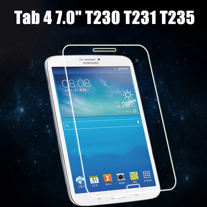 9H закаленное стекло для samsung Galaxy Tab 4 7,0 SM T230 T231 T235 защита экрана Sumsung Tab 4 7,0 ''Защитная стеклянная пленка
