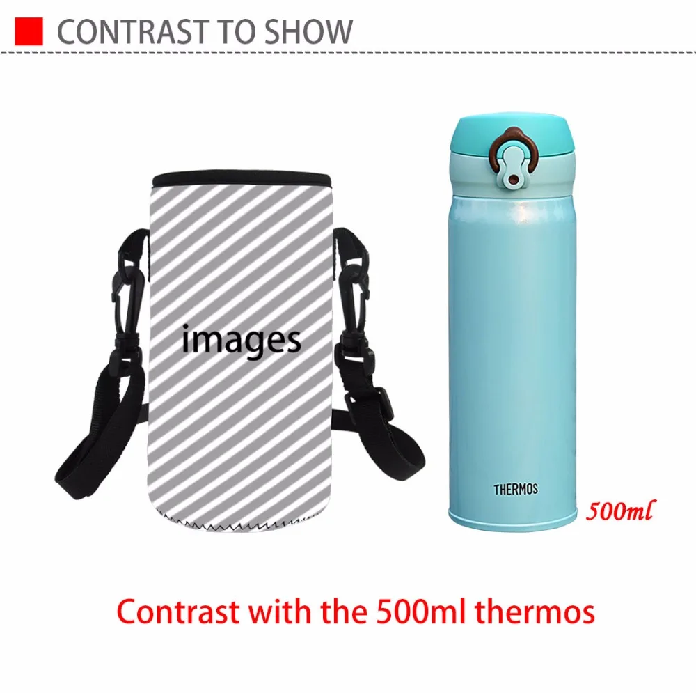 HUGSIDEA чехол для бутылки с водой Ночной Волк сумка ремешком неопреновый мешочек