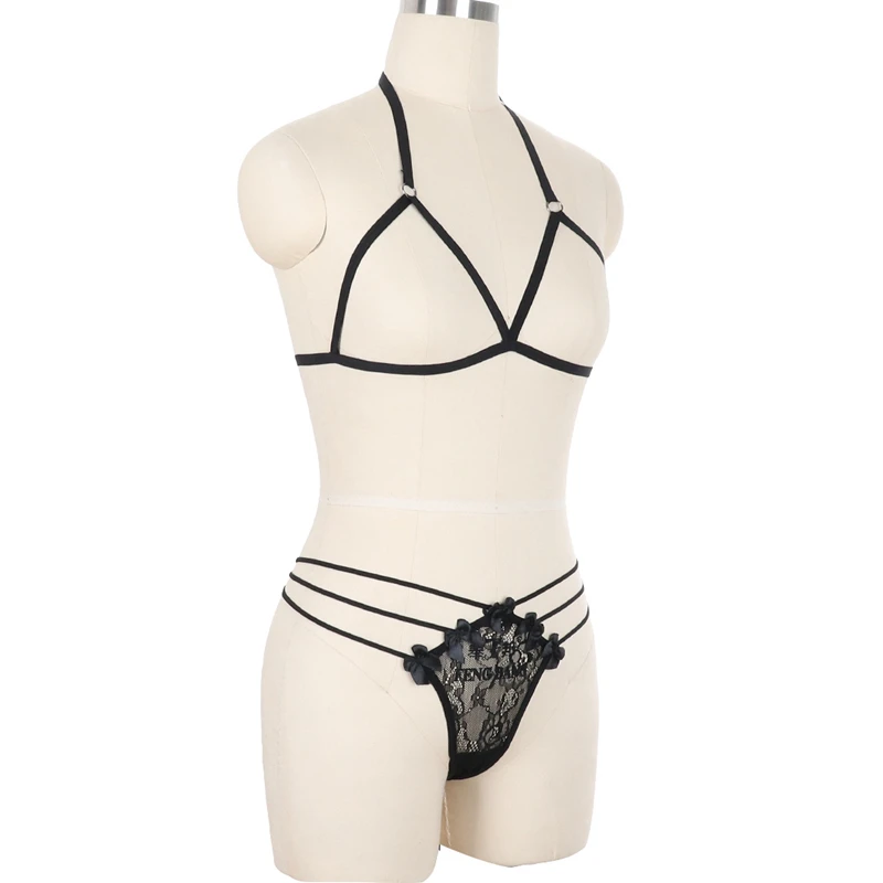 Модная Уличная обувь в стиле готик Панк тела жгут эластичный топ Бюстгальтер