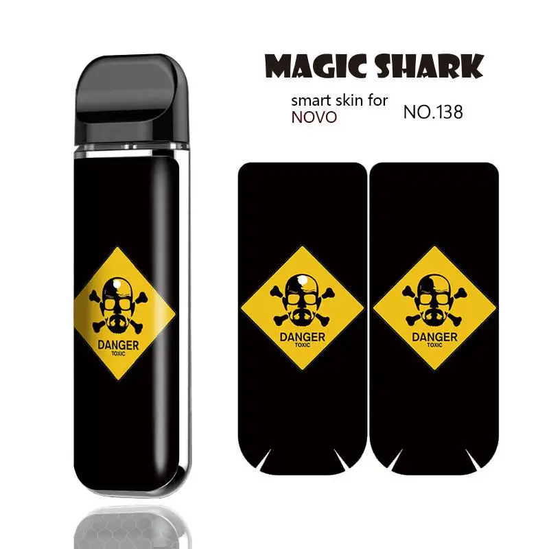 Magic Shark Toroto Cherry Skull GTA Mario Evil Crayon Shinchan V-Vendetta Пленка чехол наклейка для Smok Novo 131-150 |