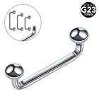 1 шт., титановые кольца для пирсинга G23