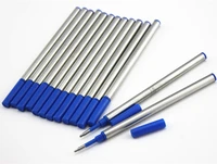 high quality 10pcs blue refills medium nib rollerball pen new