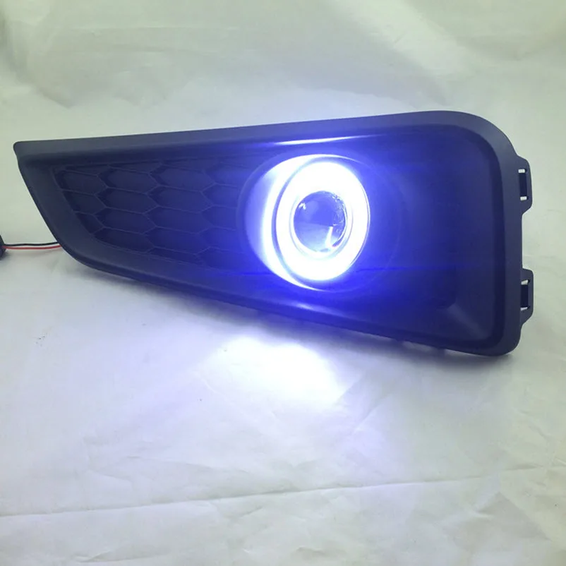 EeMrke для Honda City GM6 / race Ballade COB Angel Eyes DRL Противотуманные фары Дневные ходовые огни с
