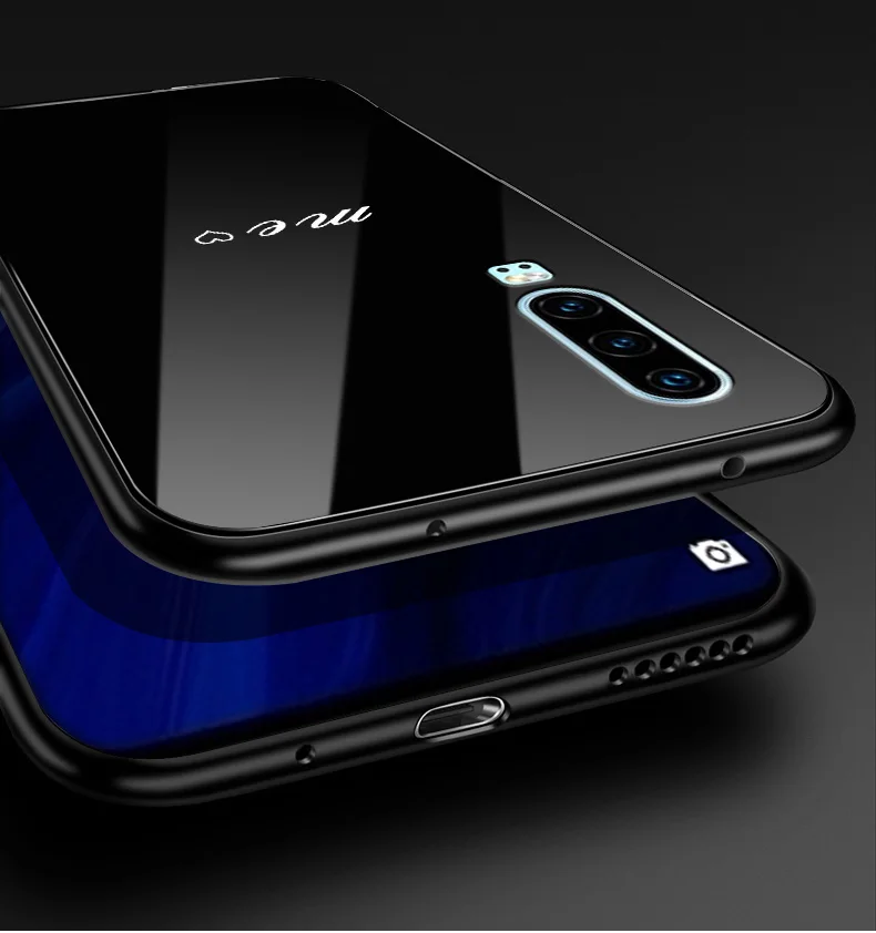 E для huawei P30 чехол P 30 стеклянный жесткий чехол для huawei P30 Pro Чехол P30Pro закаленный крутой модный для huawei P30 Lite P30Lite