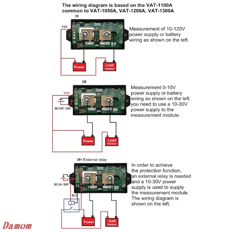 DC 120V 50A~ 300A беспроводной Амперметр Напряжение кВт-ч Ватт метр автомобильный аккумулятор кулонометр Новинка