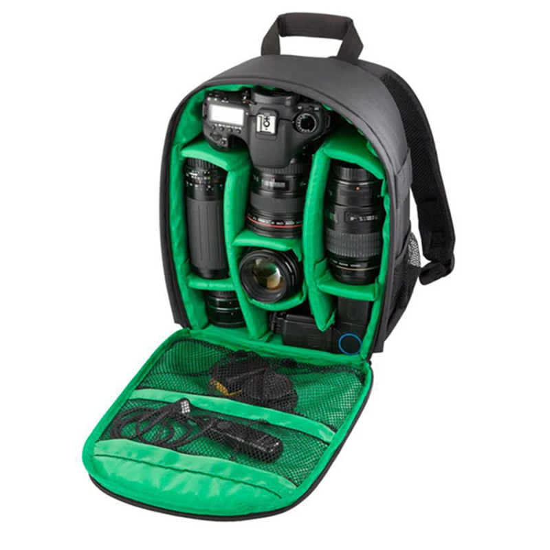 Новинка 2017 сумка для камеры рюкзак DSLR вставляется в нейлоновый мягкий фото +