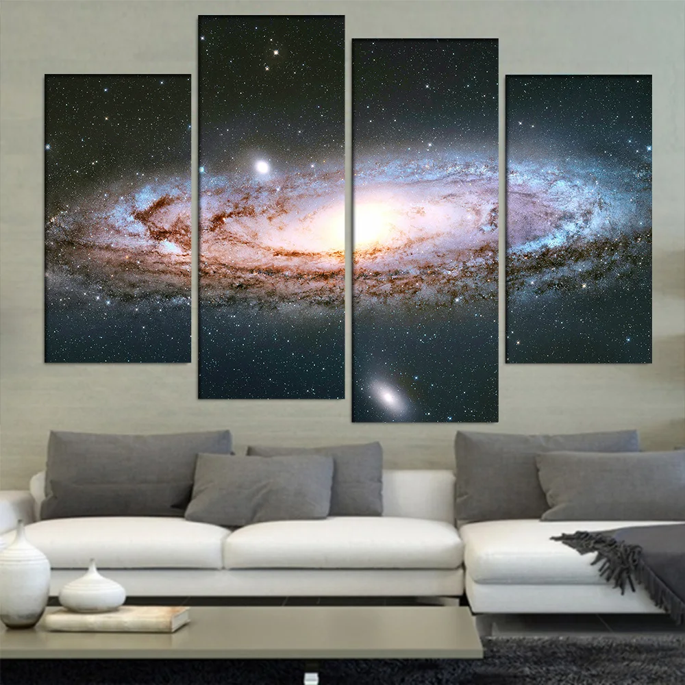 Outer Space Earth Astronauts Galaxy Venus Relaxing Moon Landing Fantasy Kraft Paper Poster Home Decor Wall Abstract | Дом и сад
