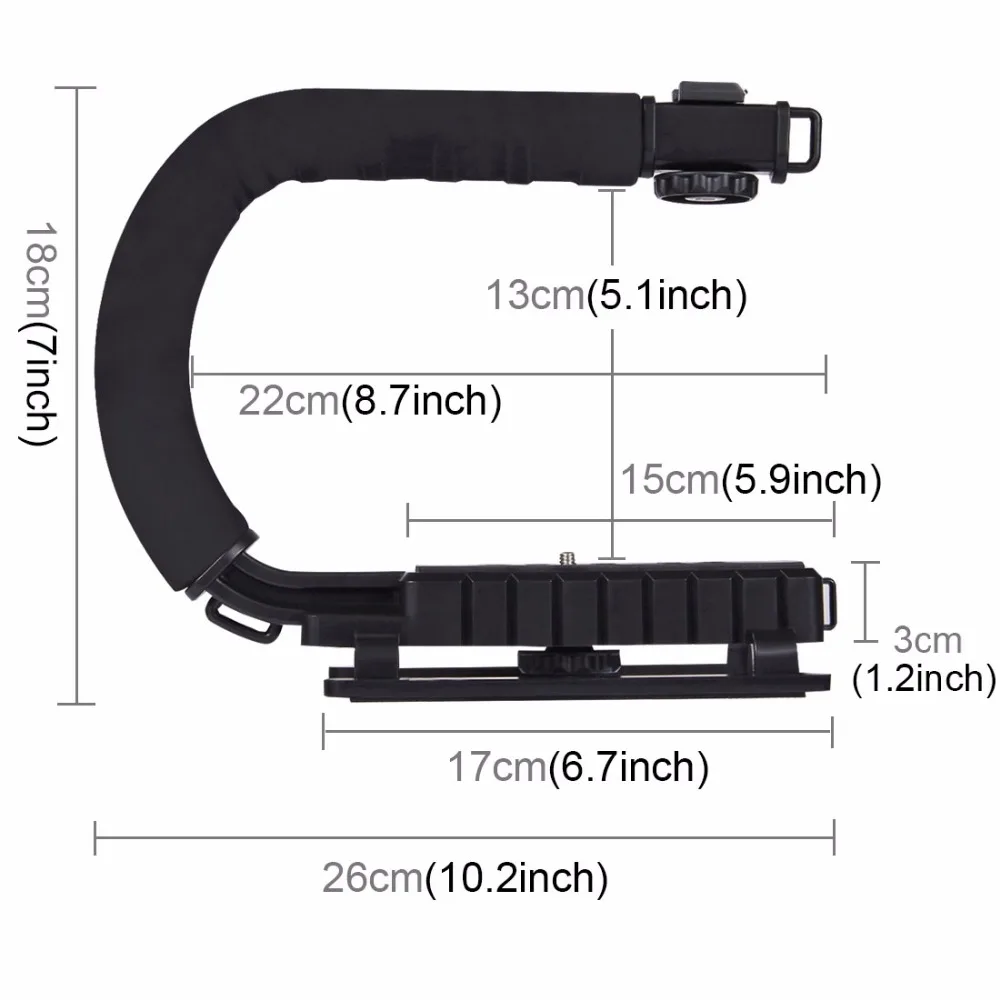 Стабилизатор PULUZ для камеры steadycam U Grip C образная рукоятка стабилизатор w/h штатив
