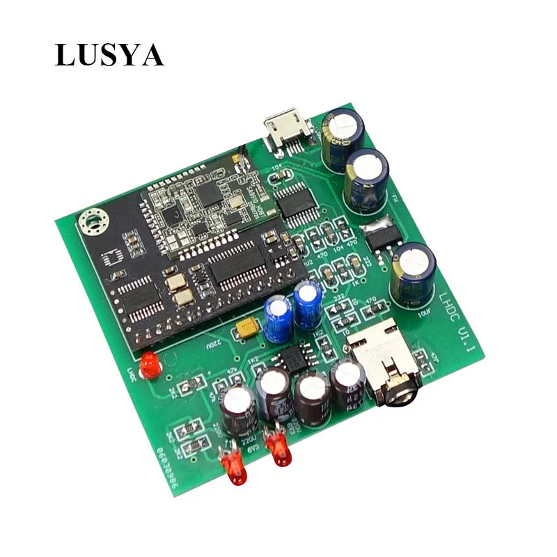 Аудиоресивер Lusya SA9910 HD Bluetooth PCM5102A декодер LHDC DAC поддержка 24 бит 96K Beyond CSR8675