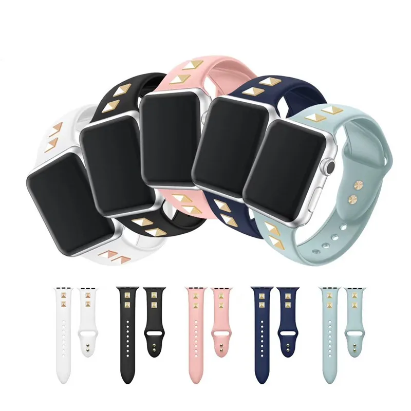 Спортивный силиконовый браслет ремешок для Apple watchband 44/40/42/38 мм Совместимость